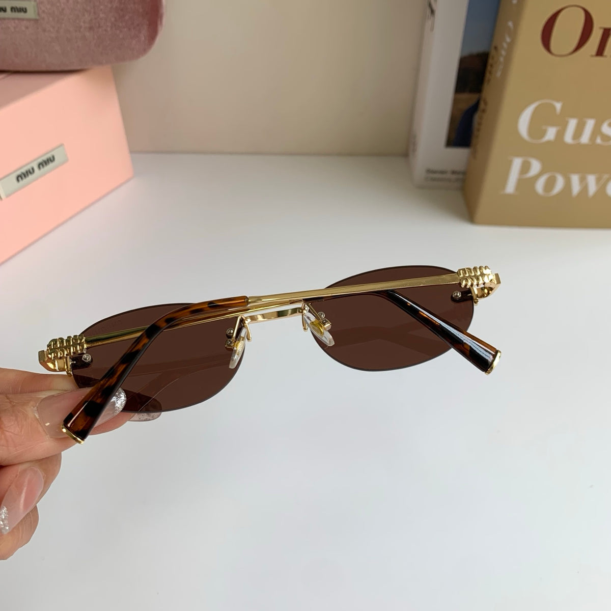 Miu Miu Round Silver Lens Sunglasses for Men & Women - 432587 - detail image 6