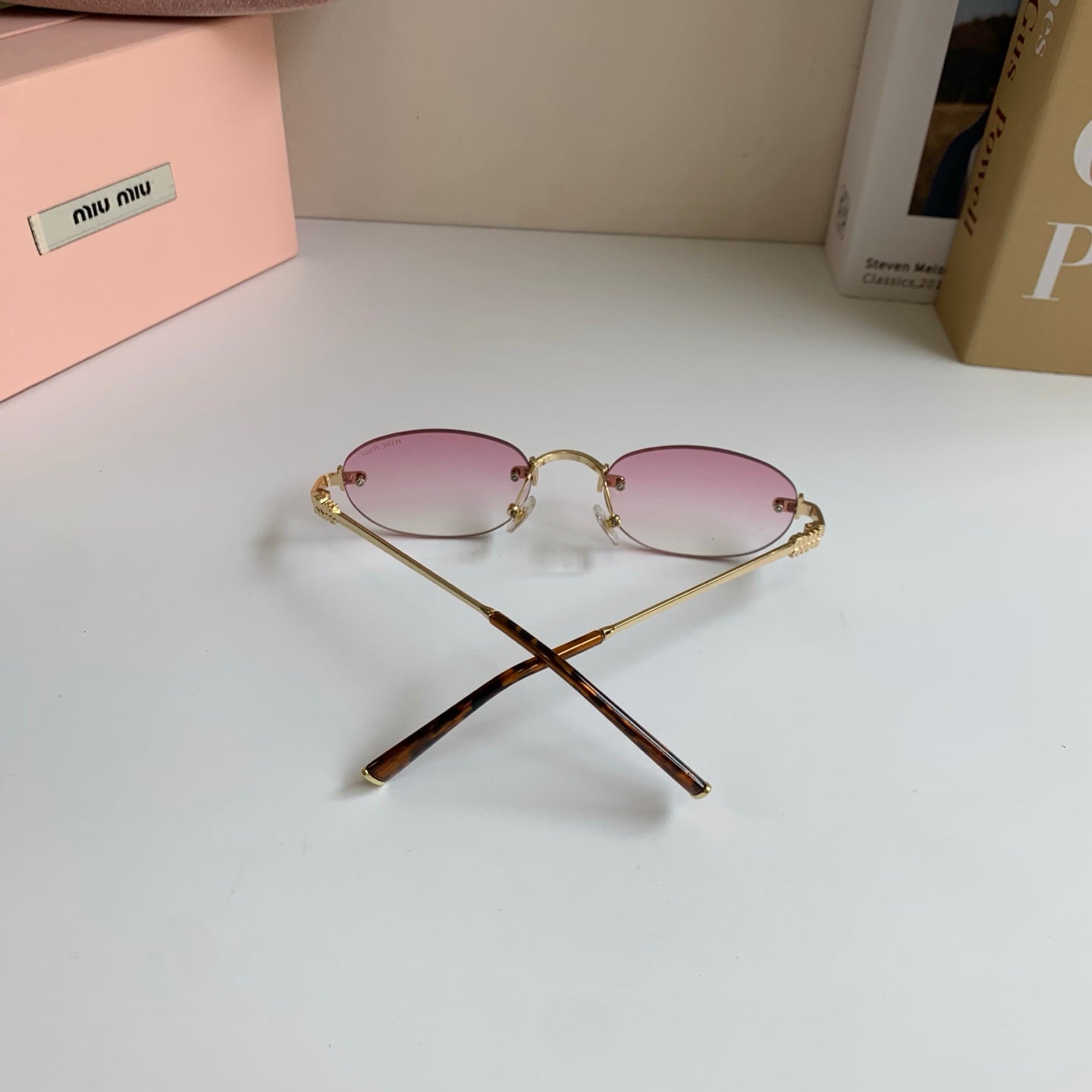 Miu Miu Round Silver Lens Sunglasses for Men & Women - 432590 - detail image 6