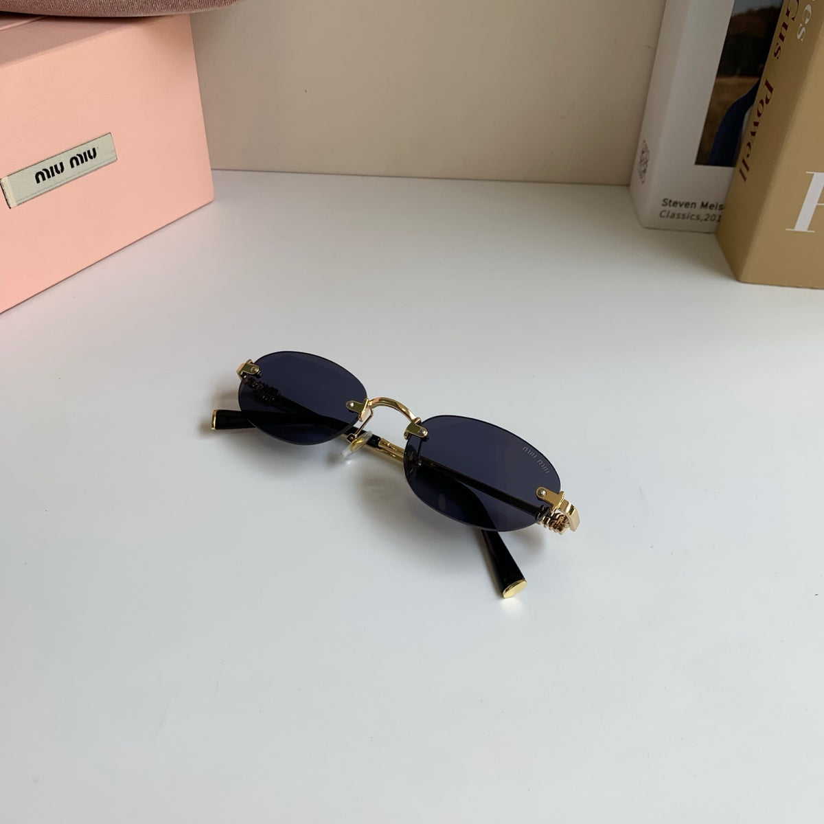 Miu Miu Round Silver Lens Sunglasses for Men & Women - 432591 - detail image 3