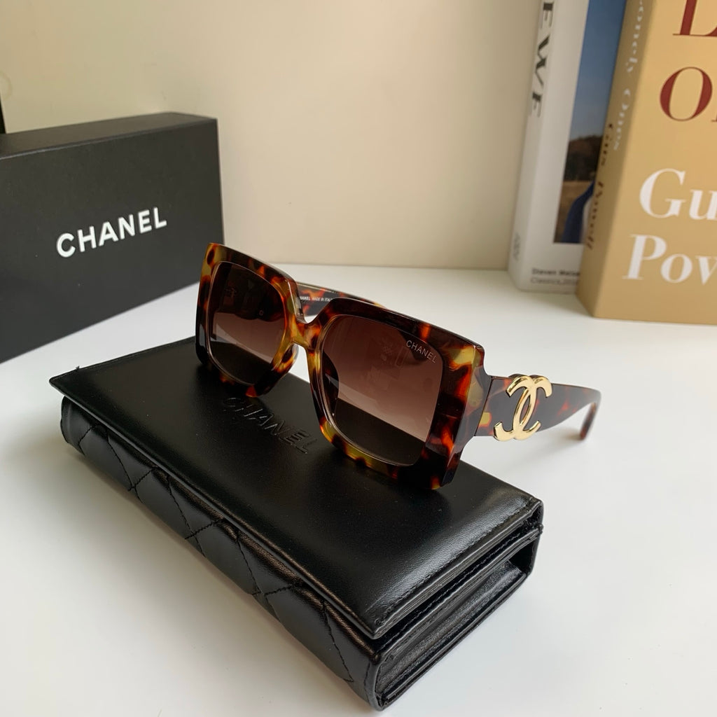 Chanel Metal Square Black Lens Sunglasses for Men & Women - 431627 - detail image 5