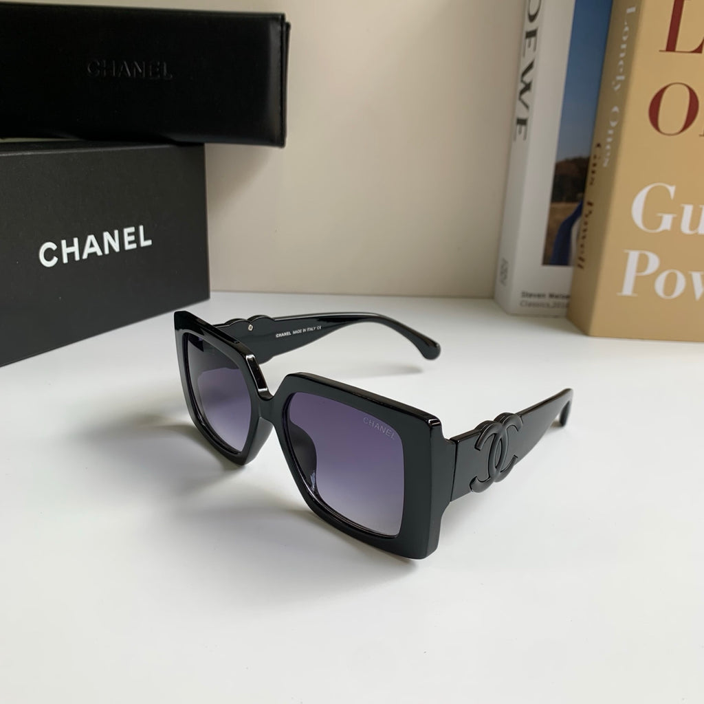 Chanel Metal Square Black Lens Sunglasses for Men & Women - 431628 - detail image 2