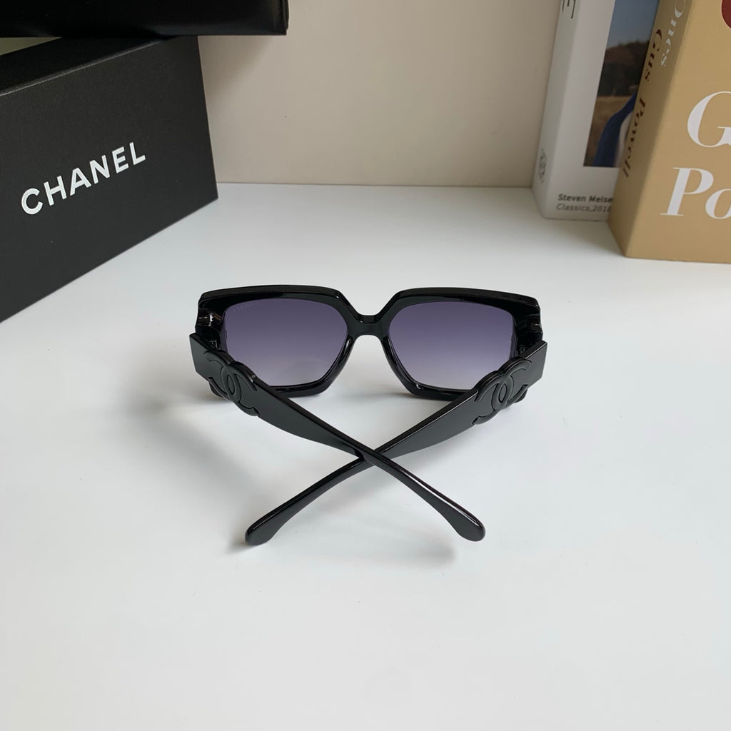 Chanel Metal Square Black Lens Sunglasses for Men & Women - 431628 - detail image 8