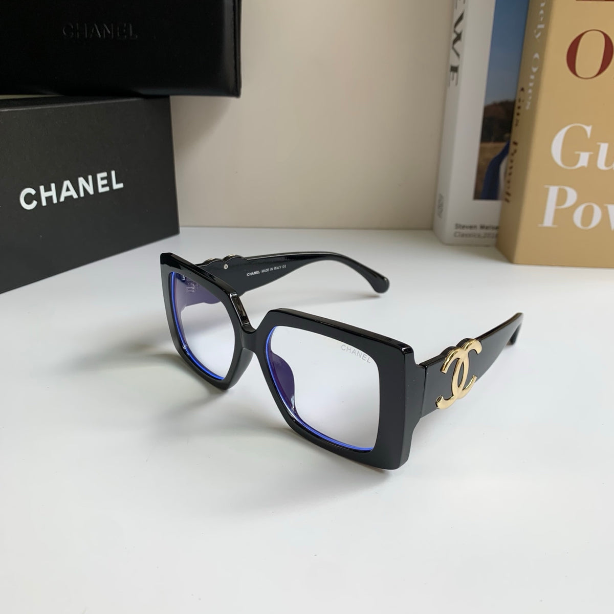 Chanel Metal Square Silver Lens Sunglasses for Men & Women - 431629 - detail image 2