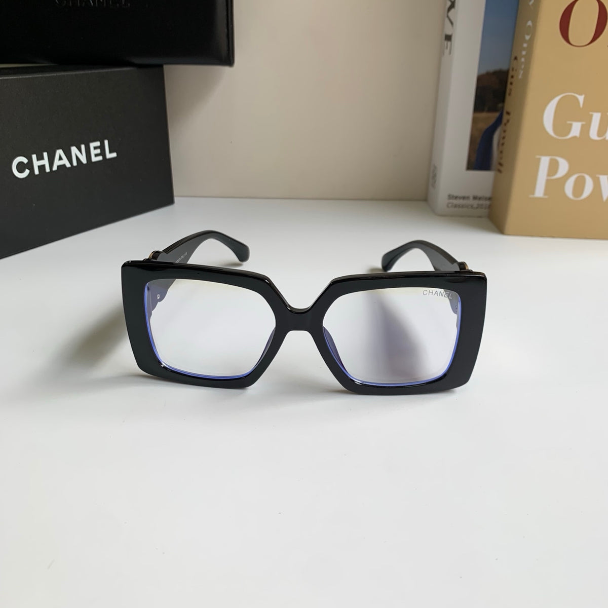 Chanel Metal Square Silver Lens Sunglasses for Men & Women - 431629 - detail image 3