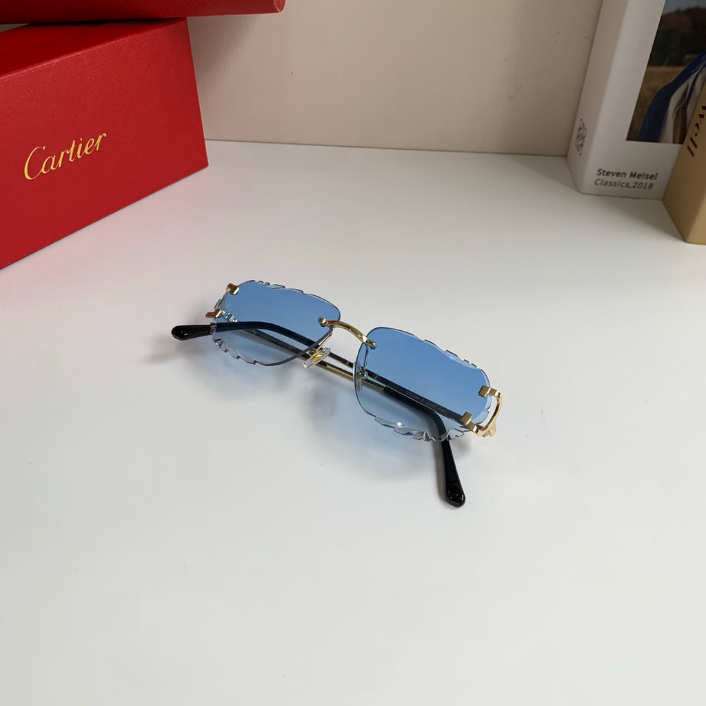 Cartier Fashion Blue Lens Sunglasses for Men & Women - 358564 - detail image 3