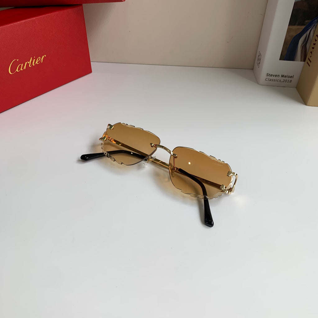 Cartier Fashion Brown Lens Sunglasses for Men & Women - 358565 - detail image 4