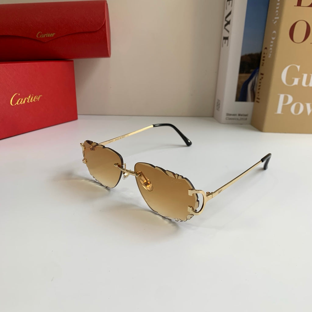 Cartier Fashion Brown Lens Sunglasses for Men & Women - 358565 - detail image 2
