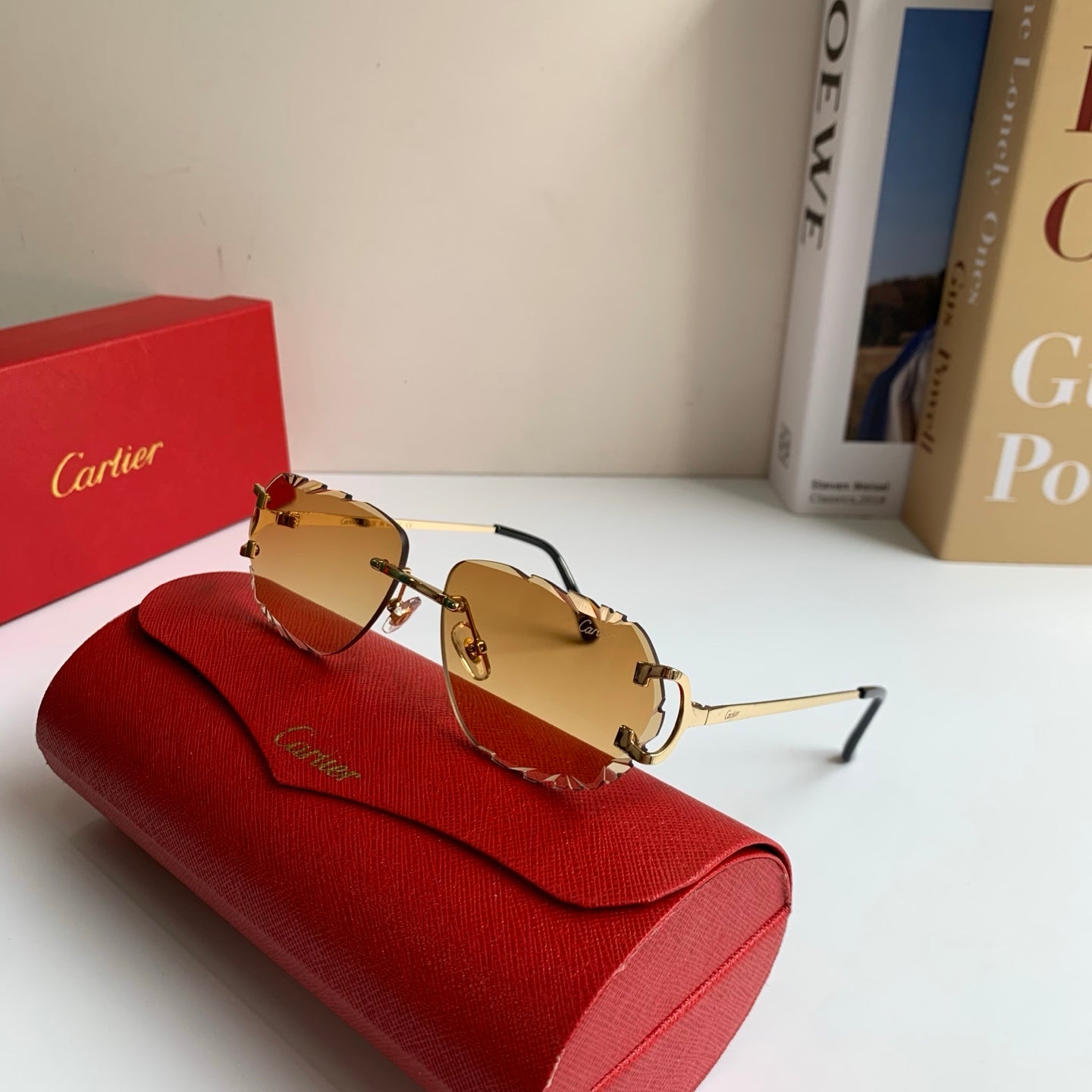 Cartier Fashion Brown Lens Sunglasses for Men & Women - 358565 - detail image 5