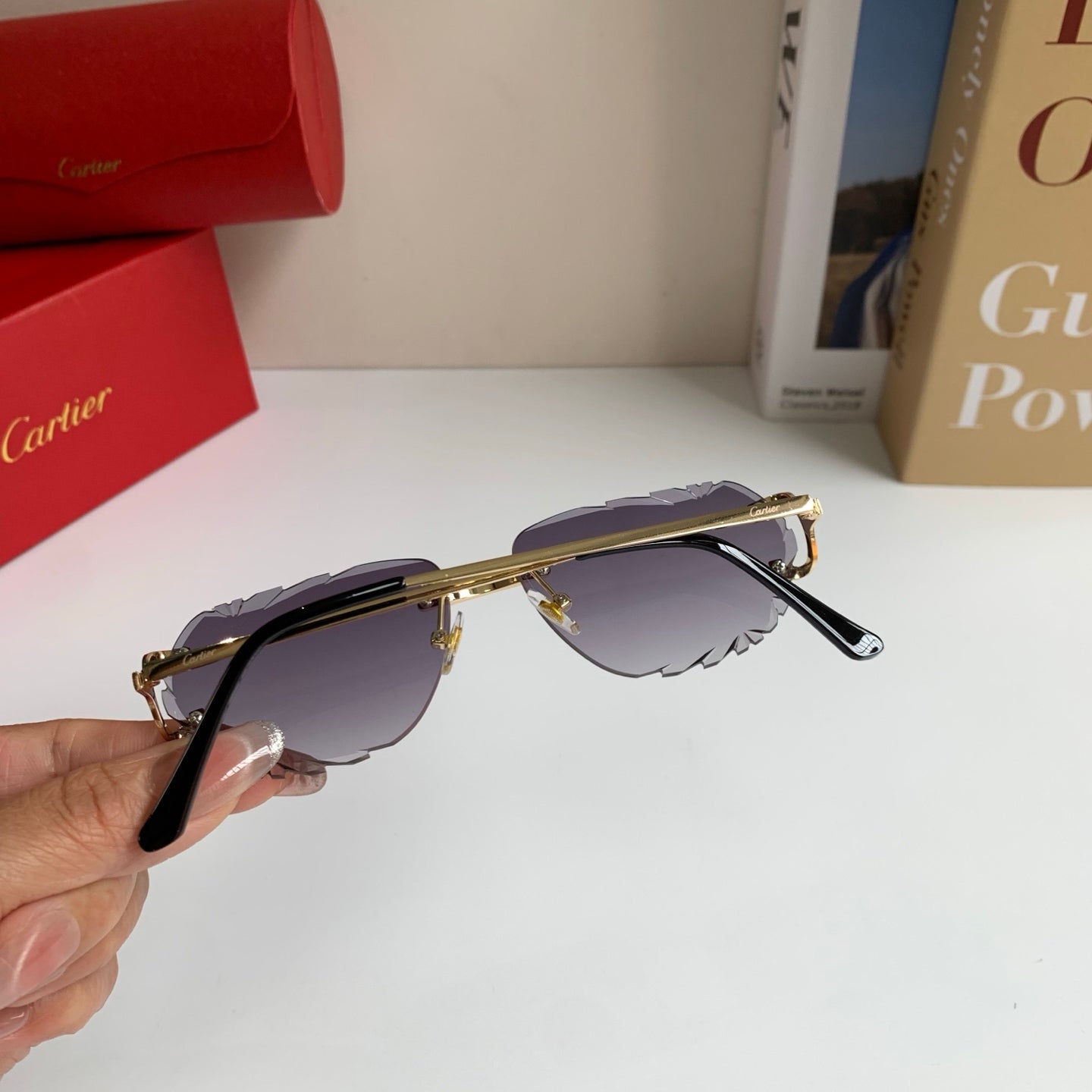 Cartier Fashion Silver Lens Sunglasses for Men & Women - 449532 - detail image 7
