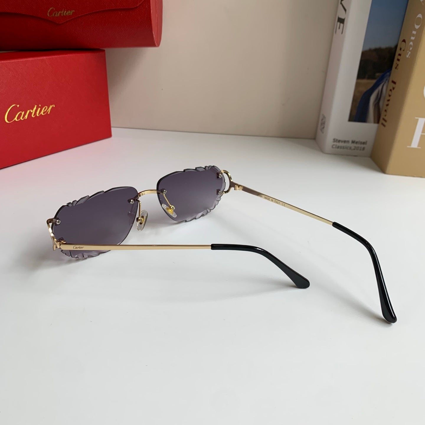 Cartier Fashion Silver Lens Sunglasses for Men & Women - 358566 - detail image 6