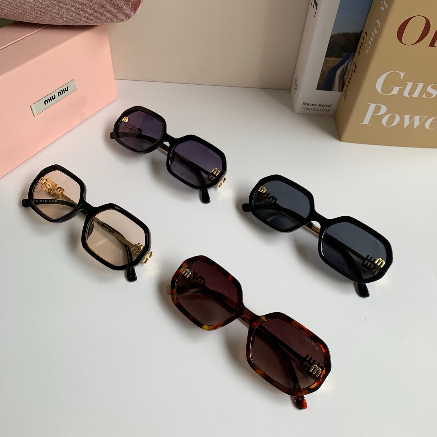 Miu Miu Square Silver Lens Sunglasses for Men & Women - 358677 - detail image 10