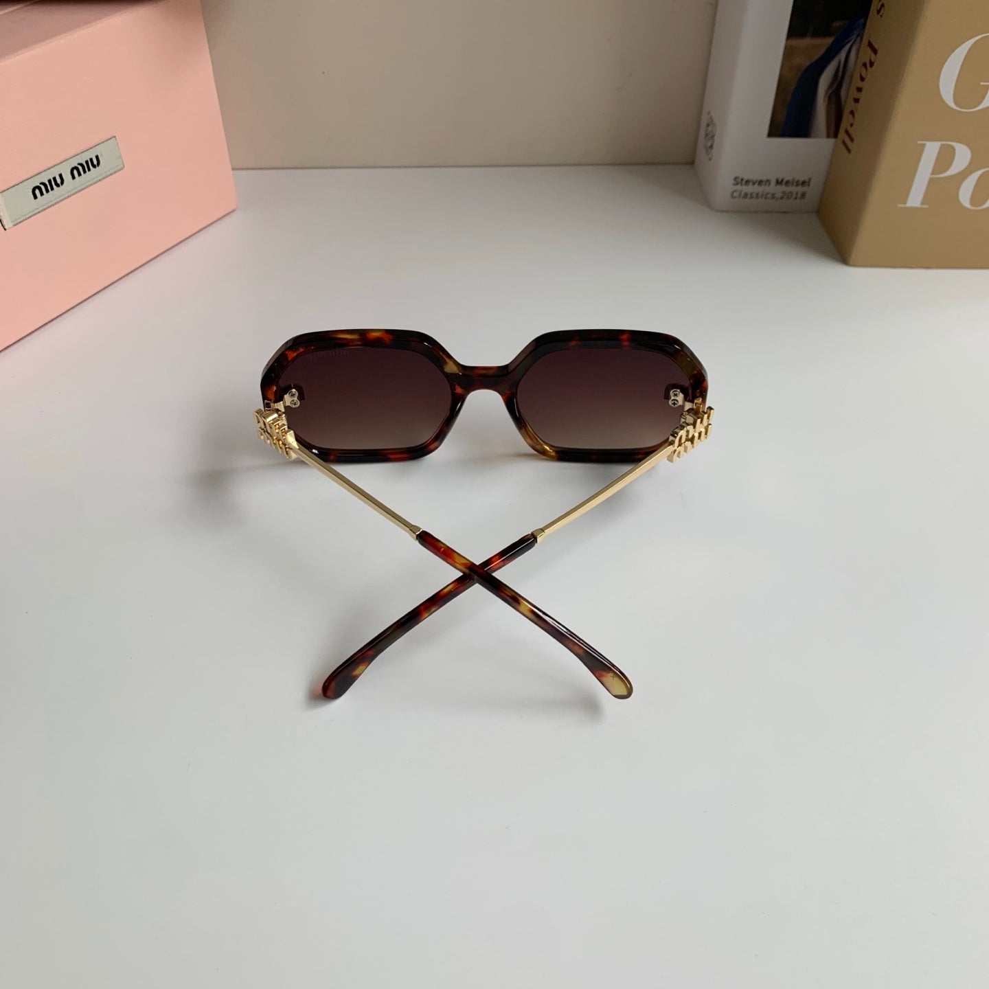 Miu Miu Square Red Lens Sunglasses for Men & Women - 358674 - detail image 9