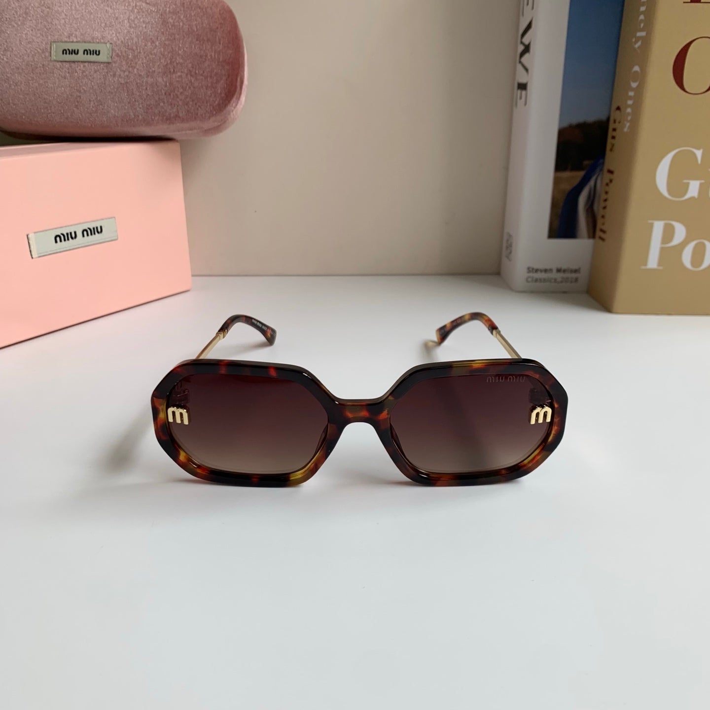 Miu Miu Square Red Lens Sunglasses for Men & Women - 358674 - detail image 3