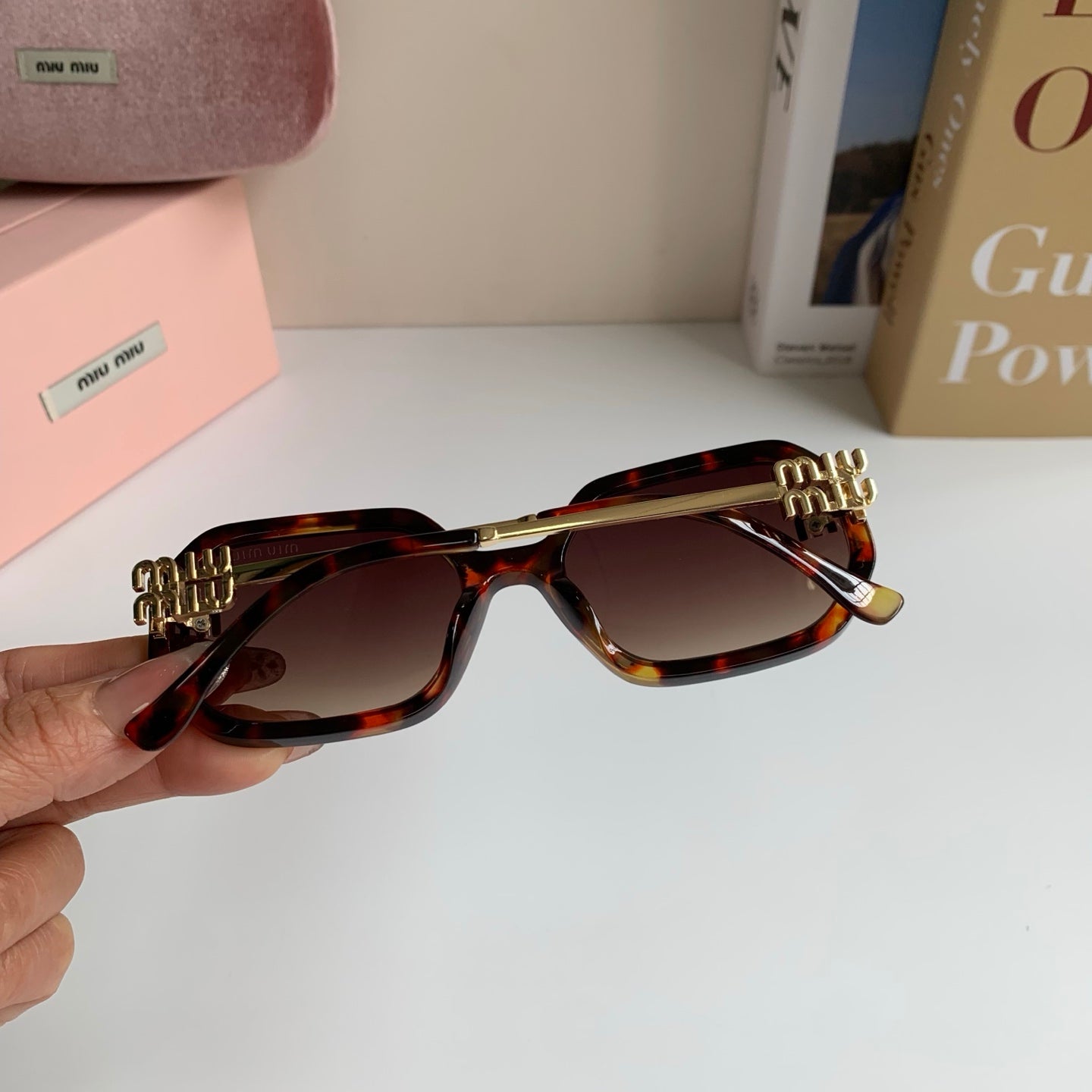 Miu Miu Square Red Lens Sunglasses for Men & Women - 358674 - detail image 6