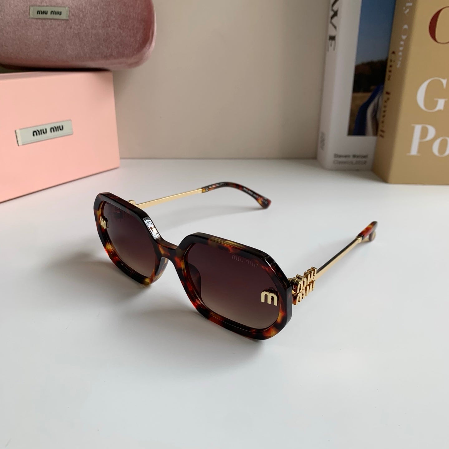 Miu Miu Square Red Lens Sunglasses for Men & Women - 449780 - detail image 2
