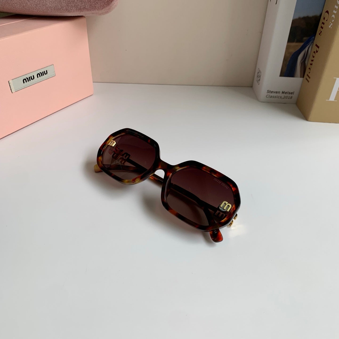 Miu Miu Square Red Lens Sunglasses for Men & Women - 358674 - detail image 4