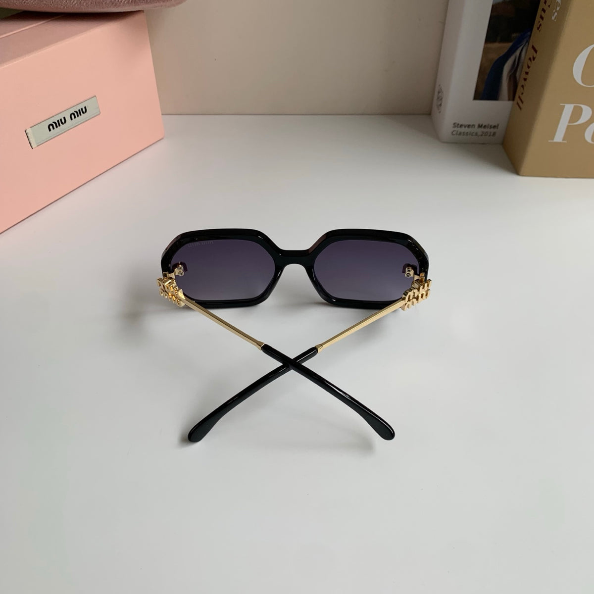 Miu Miu Square Silver Lens Sunglasses for Men & Women - 449781 - detail image 8