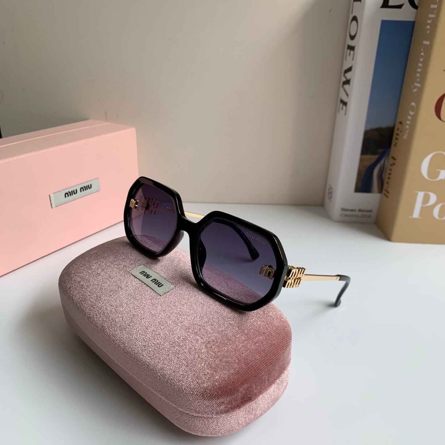 Miu Miu Square Silver Lens Sunglasses for Men & Women - 358675 - detail image 4