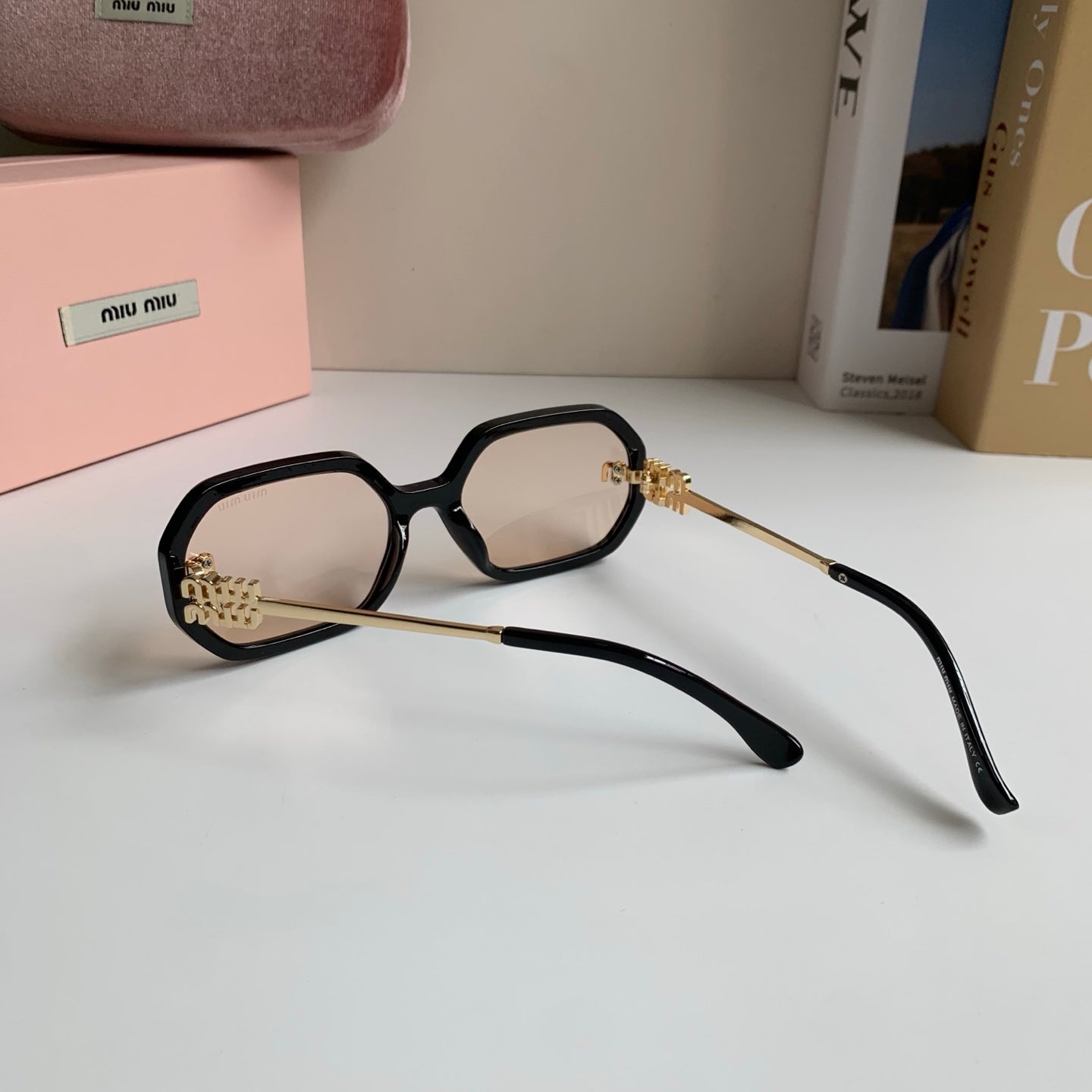 Miu Miu Square Silver Lens Sunglasses for Men & Women - 358676 - detail image 6