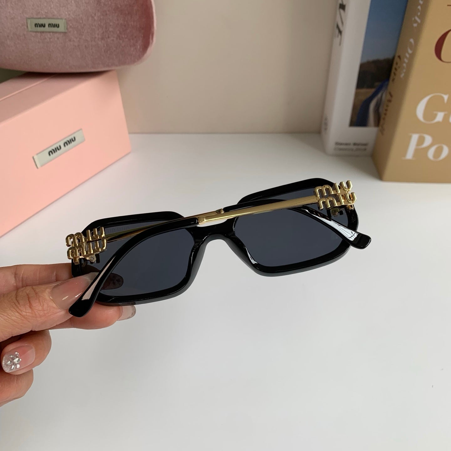 Miu Miu Square Silver Lens Sunglasses for Men & Women - 358677 - detail image 6