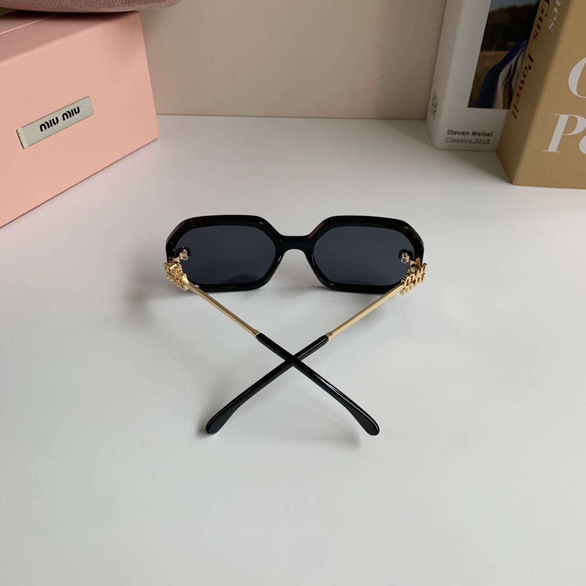 Miu Miu Square Silver Lens Sunglasses for Men & Women - 449783 - detail image 8