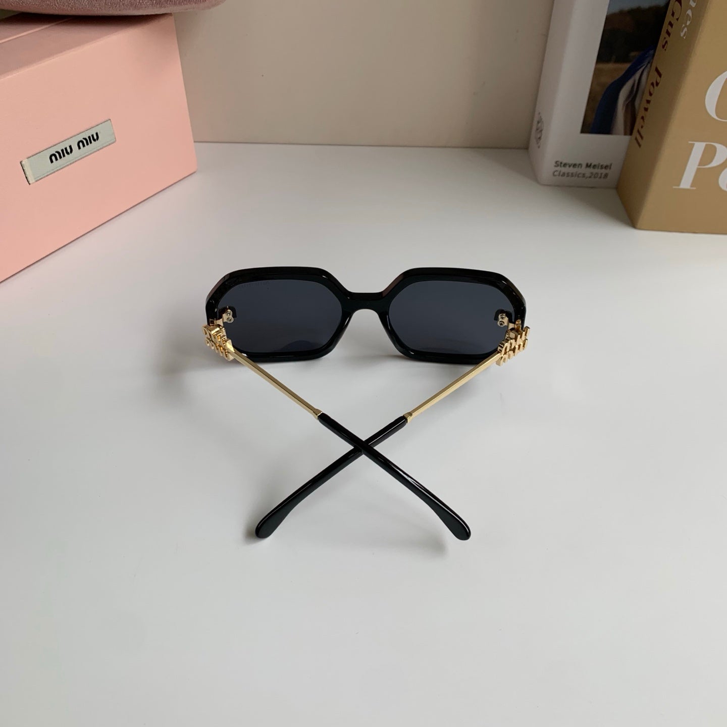 Miu Miu Square Silver Lens Sunglasses for Men & Women - 358677 - detail image 8