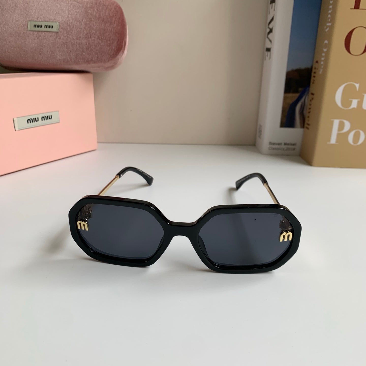 Miu Miu Square Silver Lens Sunglasses for Men & Women - 358677 - detail image 5
