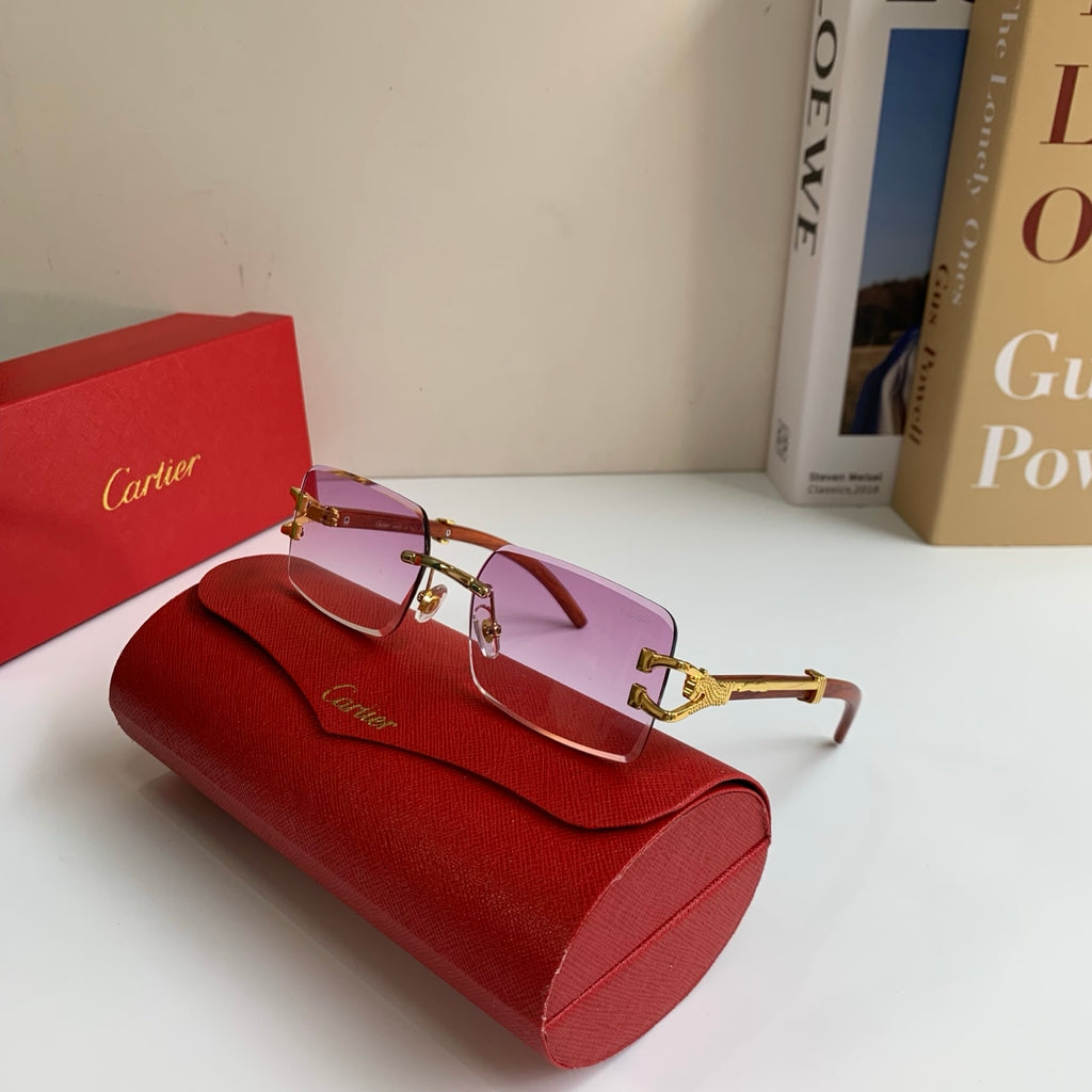 Cartier Fashion Silver Lens Sunglasses for Men & Women - 358499 - detail image 5