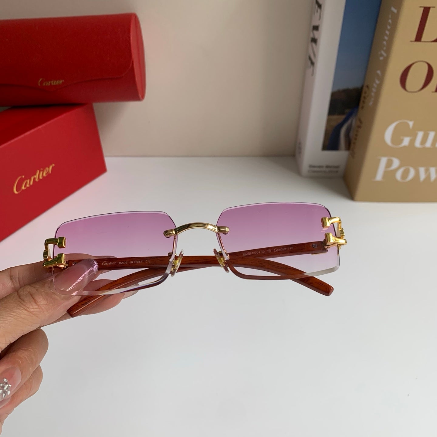 Cartier Fashion Silver Lens Sunglasses for Men & Women - 358499 - detail image 4