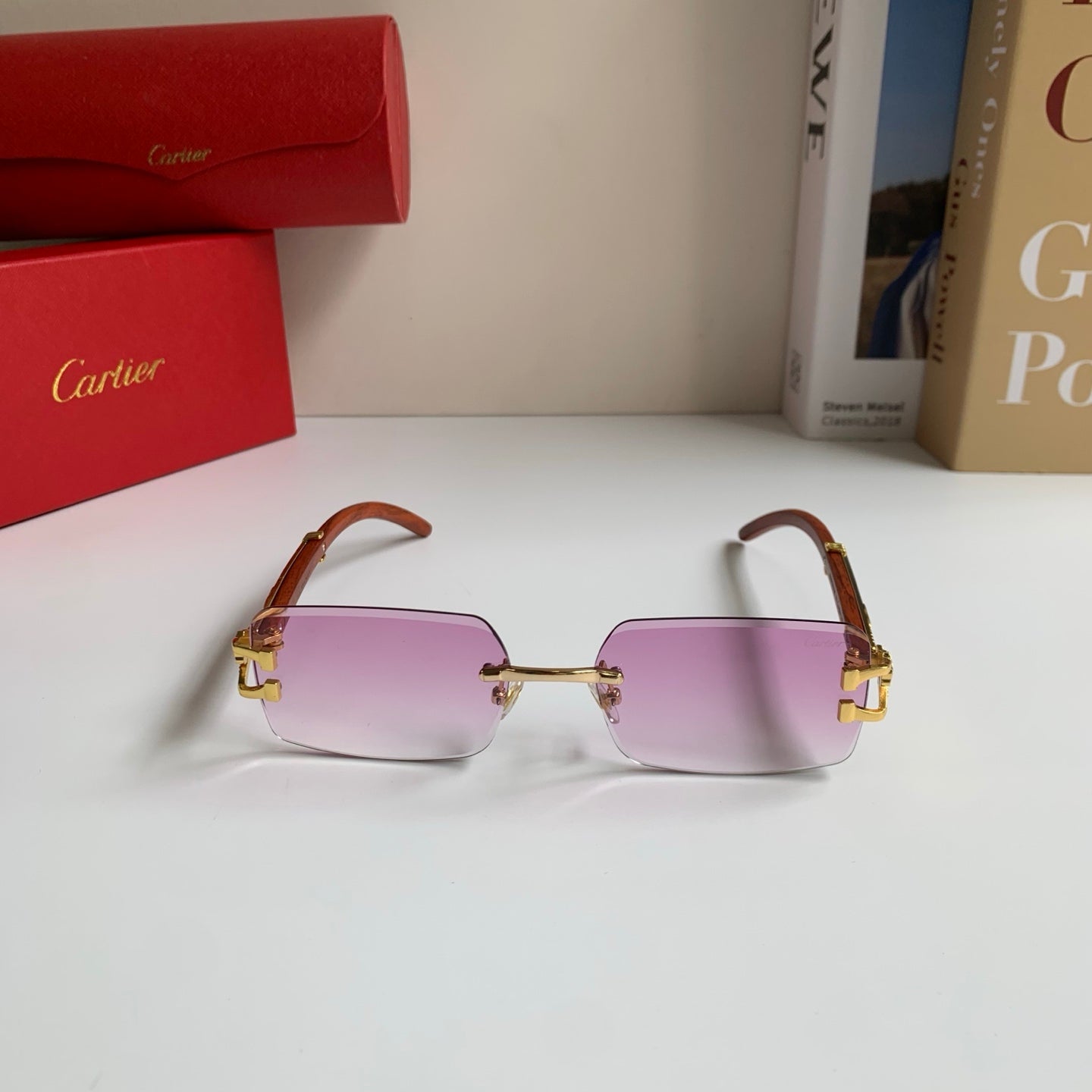 Cartier Fashion Silver Lens Sunglasses for Men & Women - 358499 - detail image 3