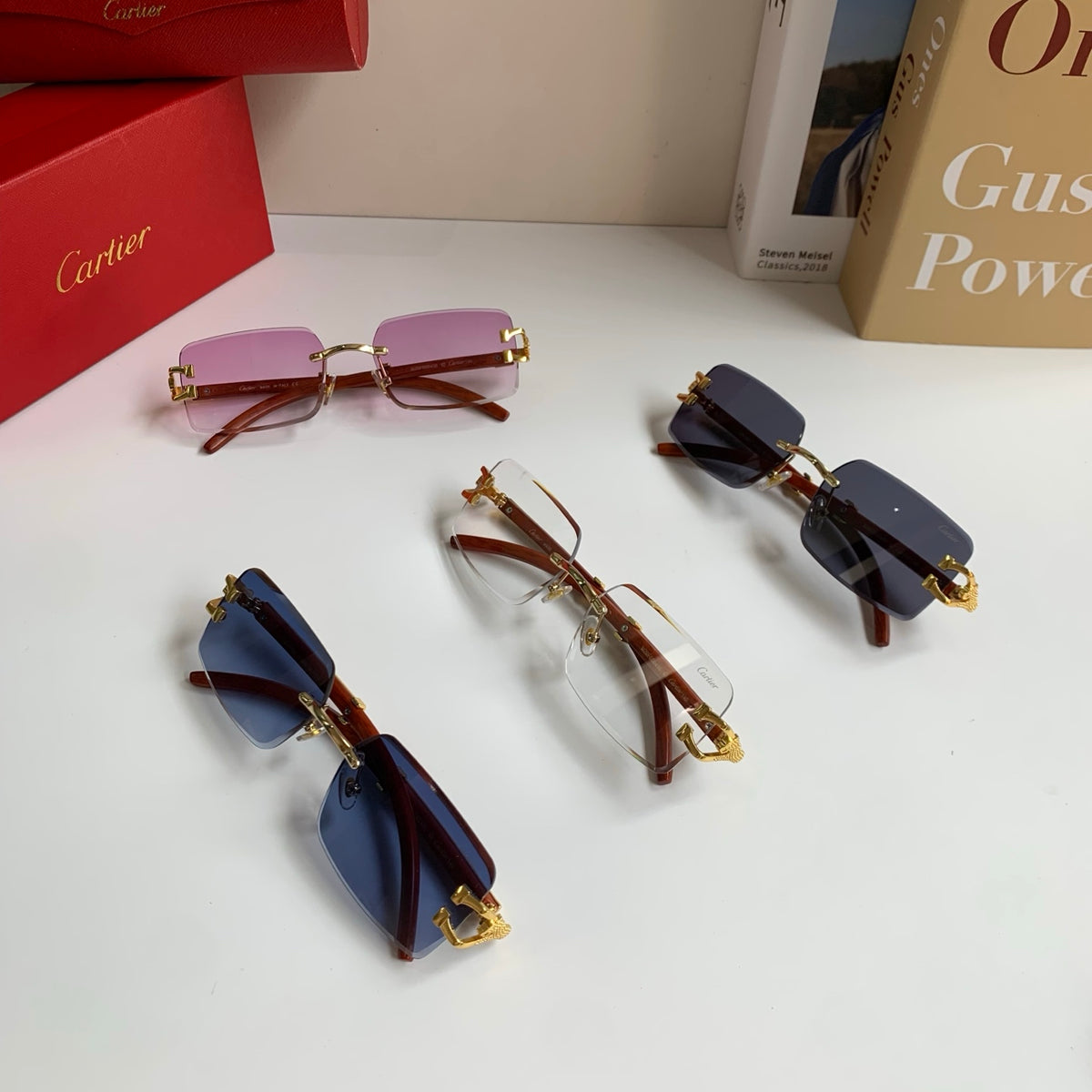 Cartier Fashion Silver Lens Sunglasses for Men & Women - 449563 - detail image 10