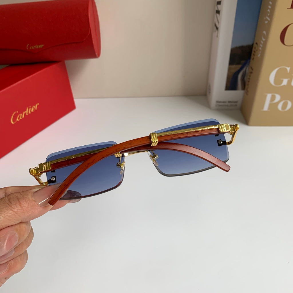 Cartier Fashion Blue Lens Sunglasses for Men & Women - 358501 - detail image 7