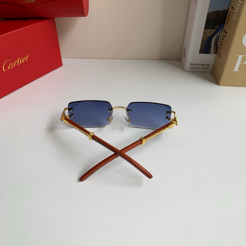 Cartier Fashion Blue Lens Sunglasses for Men & Women - 358501 - detail image 8