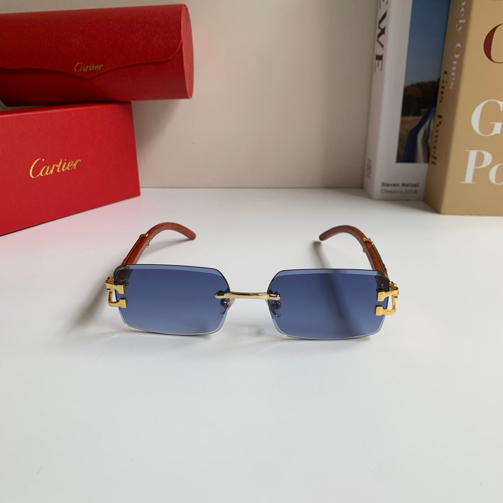 Cartier Fashion Blue Lens Sunglasses for Men & Women - 358501 - detail image 3