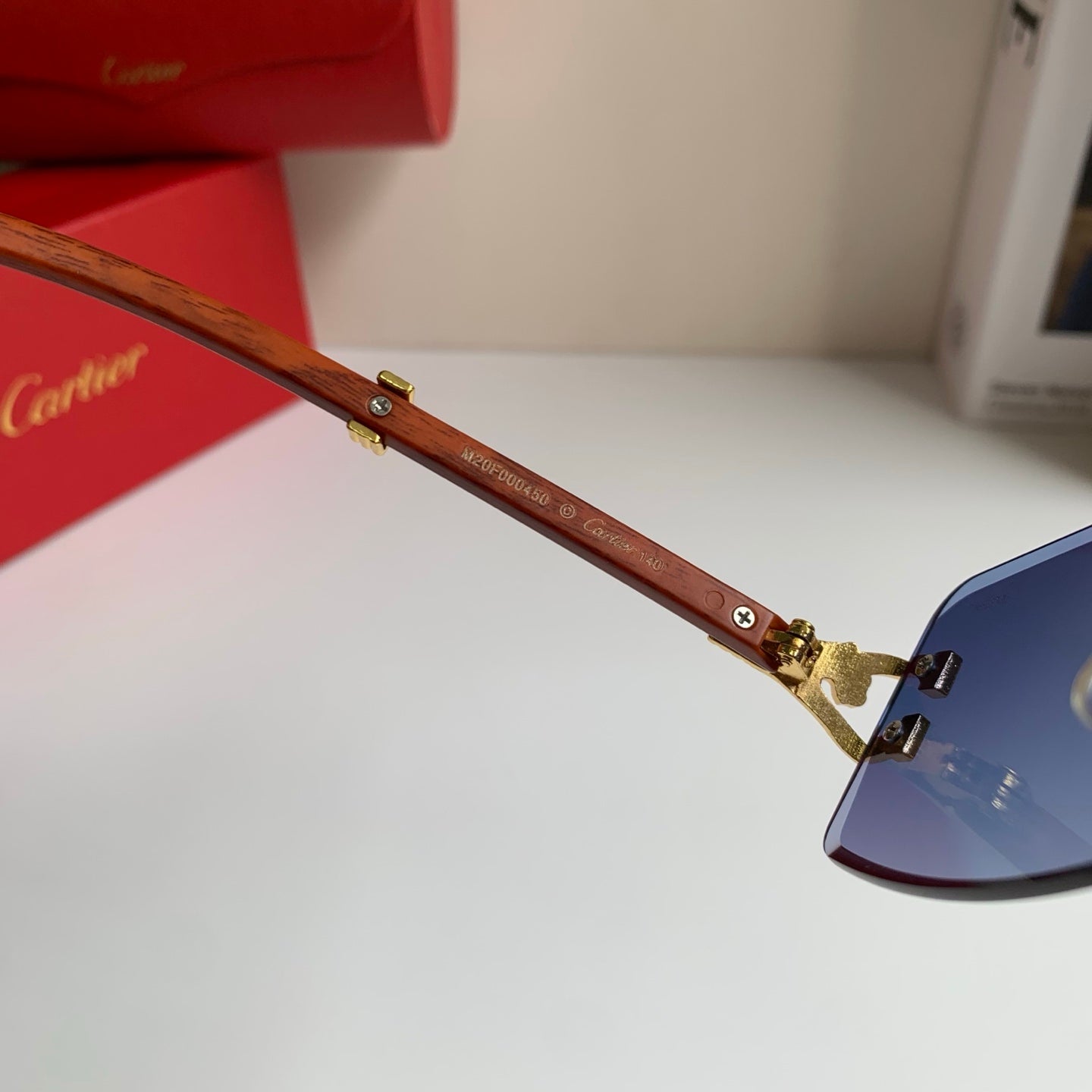 Cartier Fashion Blue Lens Sunglasses for Men & Women - 449565 - detail image 6