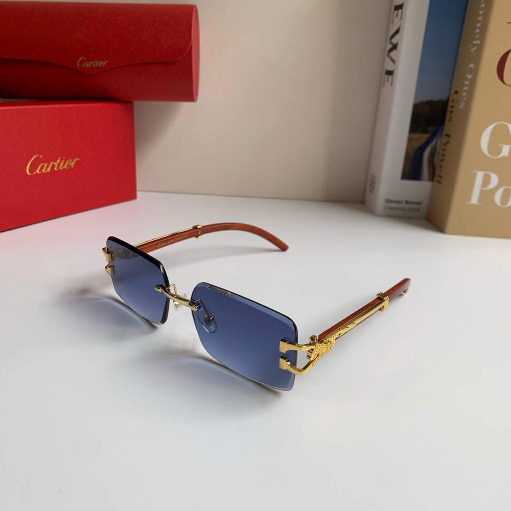 Cartier Fashion Blue Lens Sunglasses for Men & Women - 358501 - detail image 2