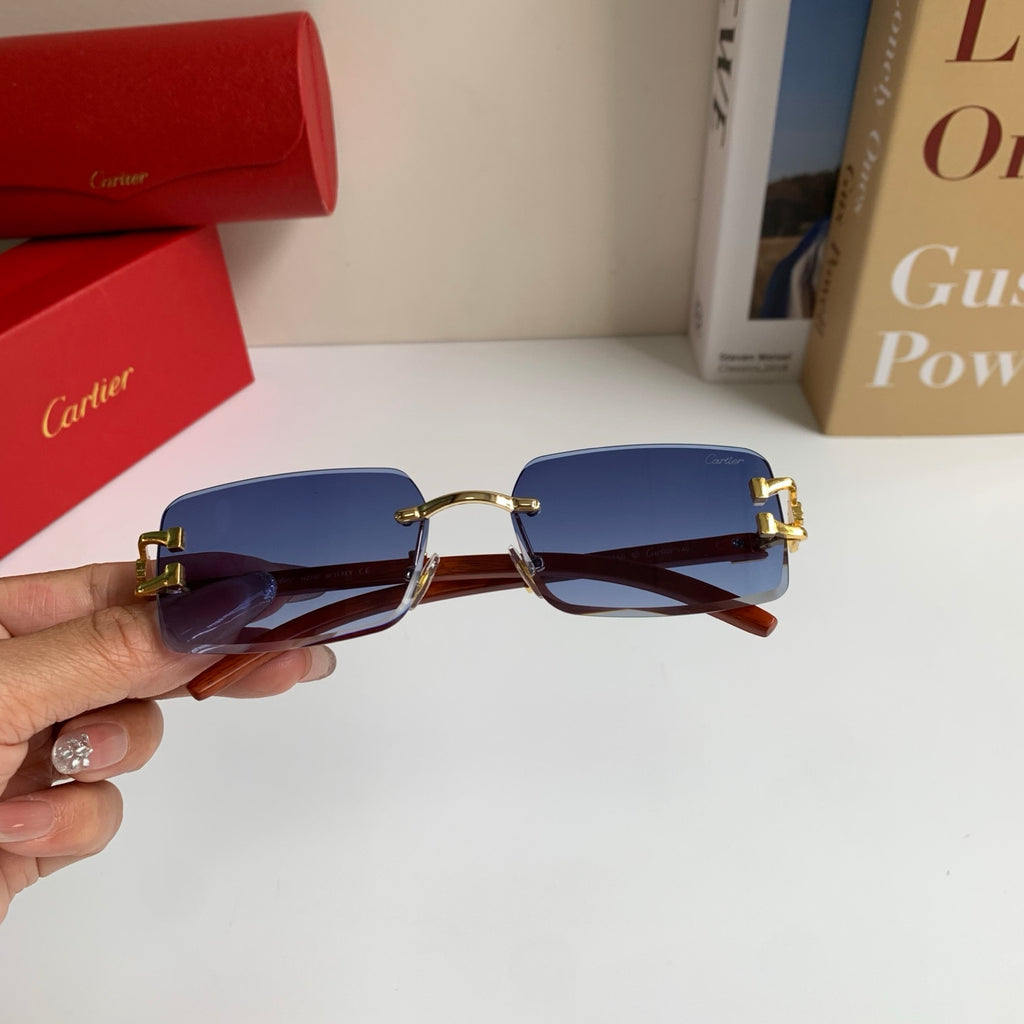 Cartier Fashion Blue Lens Sunglasses for Men & Women - 358501 - detail image 4