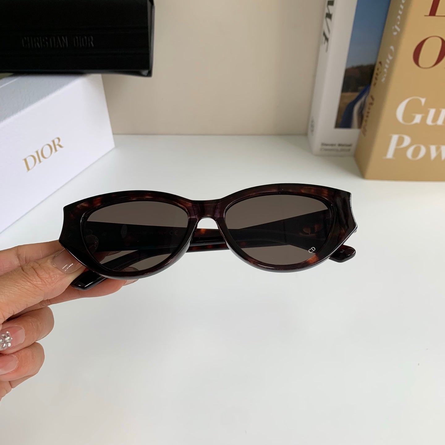 Dior Square Black Lens Sunglasses for Men & Women - 449118 - detail image 4