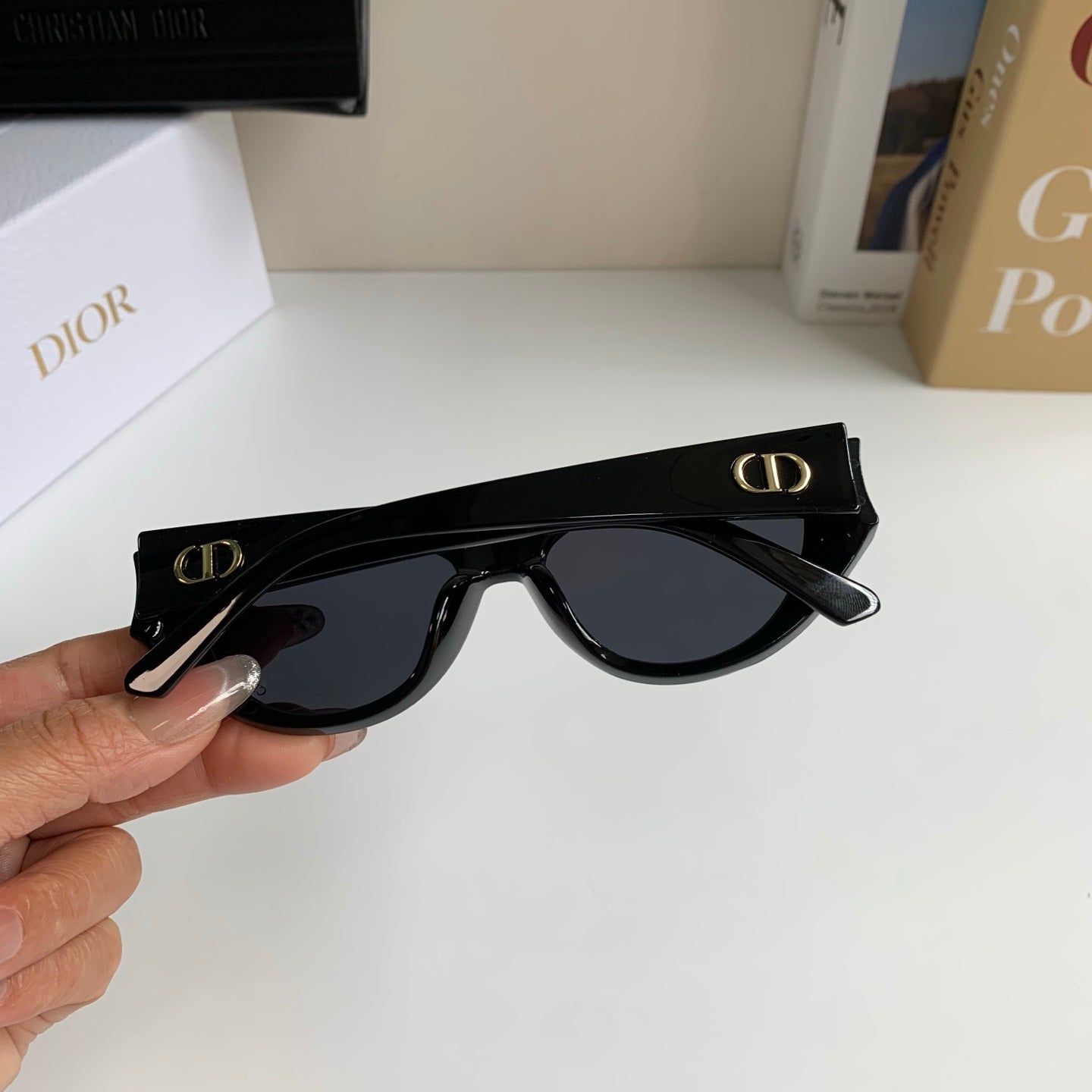 Dior Square Black Lens Sunglasses for Men & Women - 449120 - detail image 8