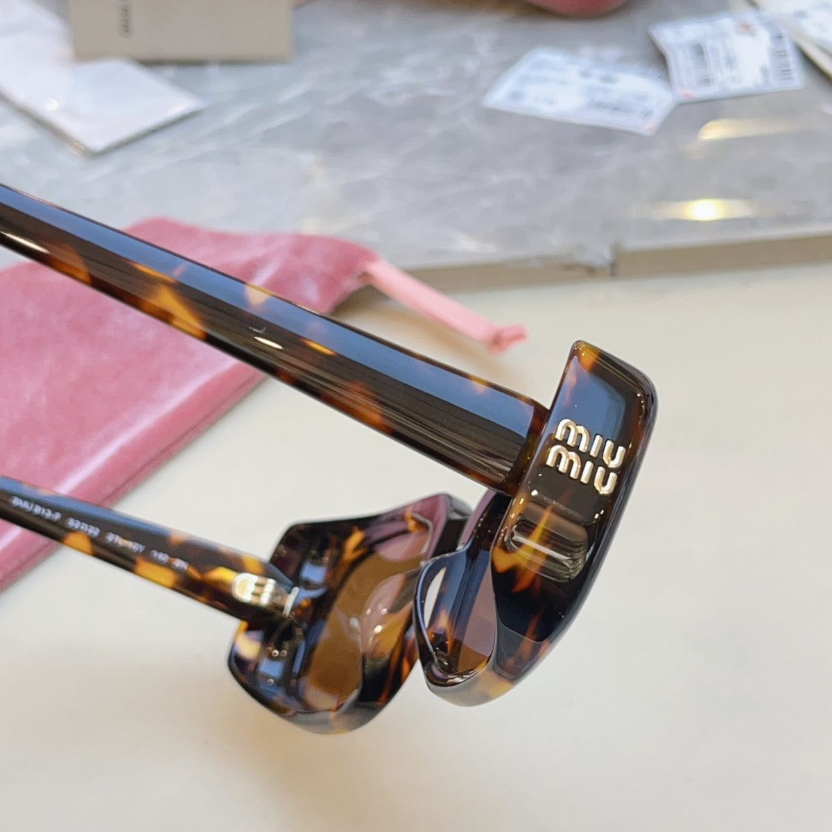 Miu Miu B13-F Fashion Brown Lens Sunglasses for Men & Women - 487656 - detail image 8