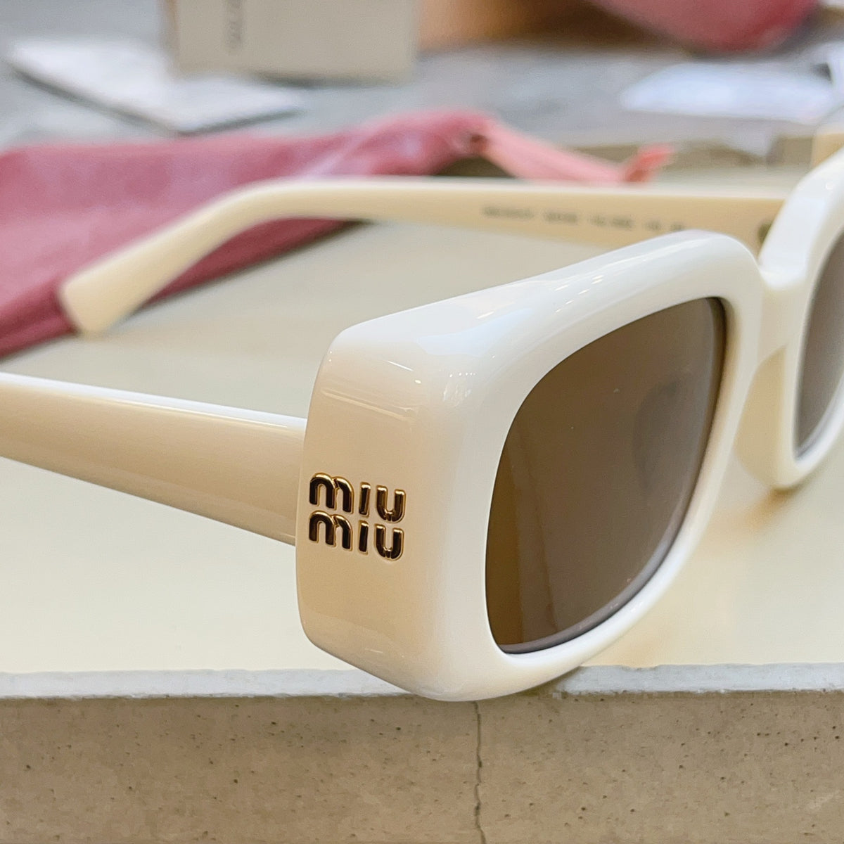 Miu Miu B13-F Fashion Brown Lens Sunglasses for Men & Women - detail image 4