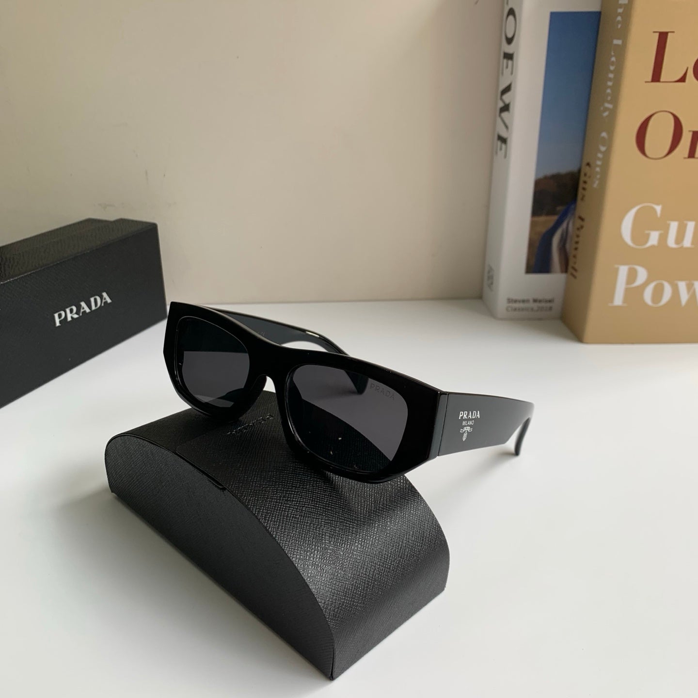Prada Fashion Black Lens Sunglasses for Men & Women - 372142 - detail image 5