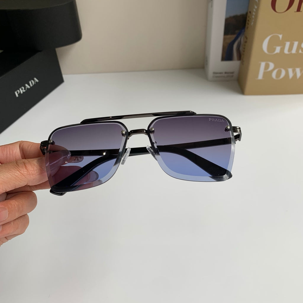 Prada Metal Fashion Silver Lens Sunglasses for Men & Women - 449366 - detail image 4