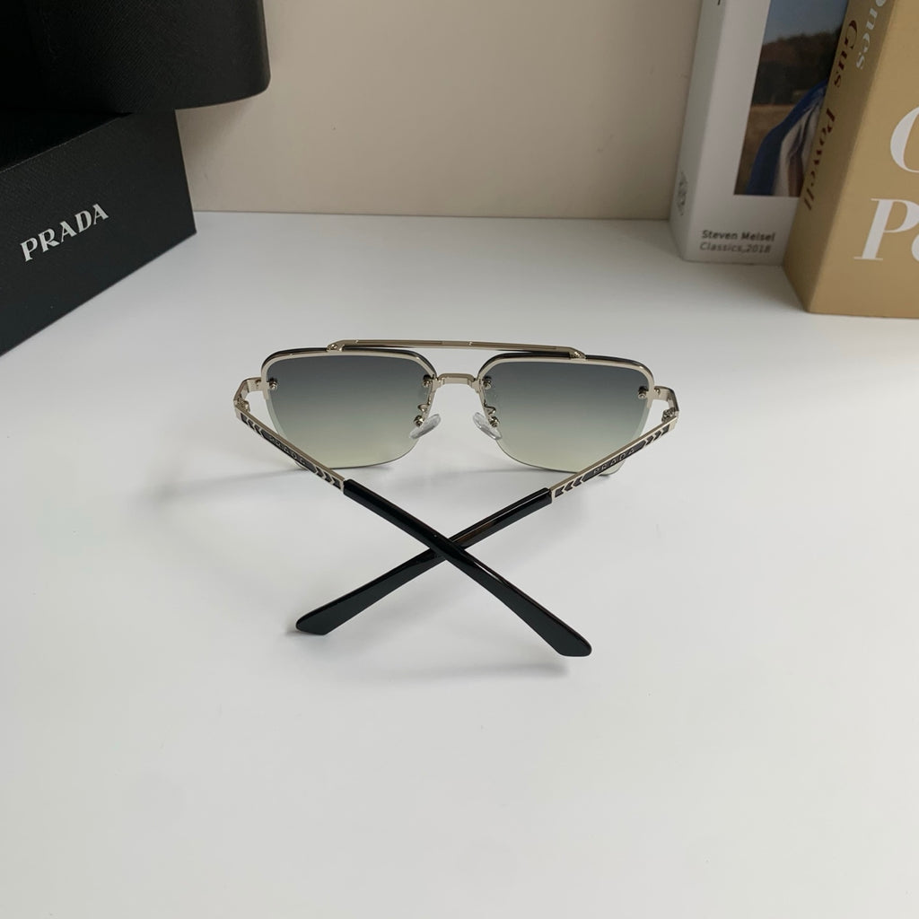 Prada Metal Fashion Silver Lens Sunglasses for Men & Women - 449368 - detail image 6