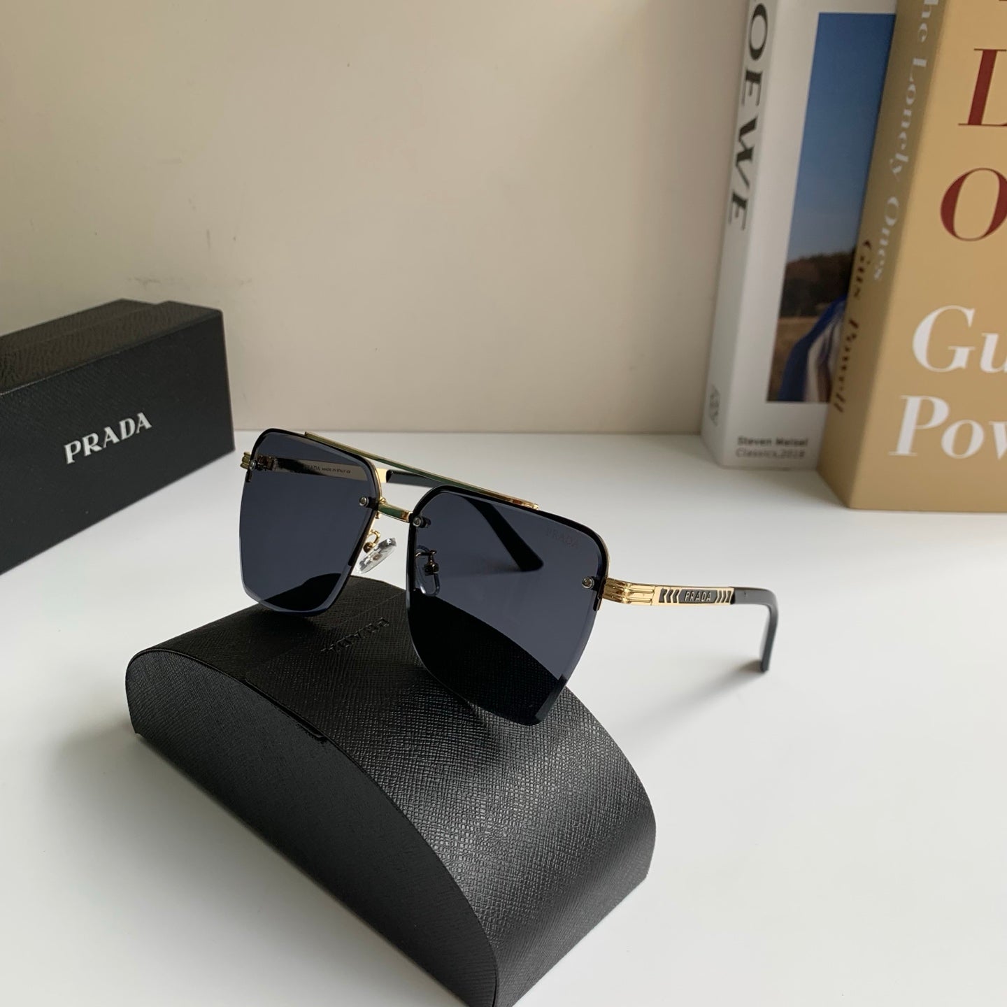 Prada Metal Fashion Silver Lens Sunglasses for Men & Women - 449369 - detail image 5
