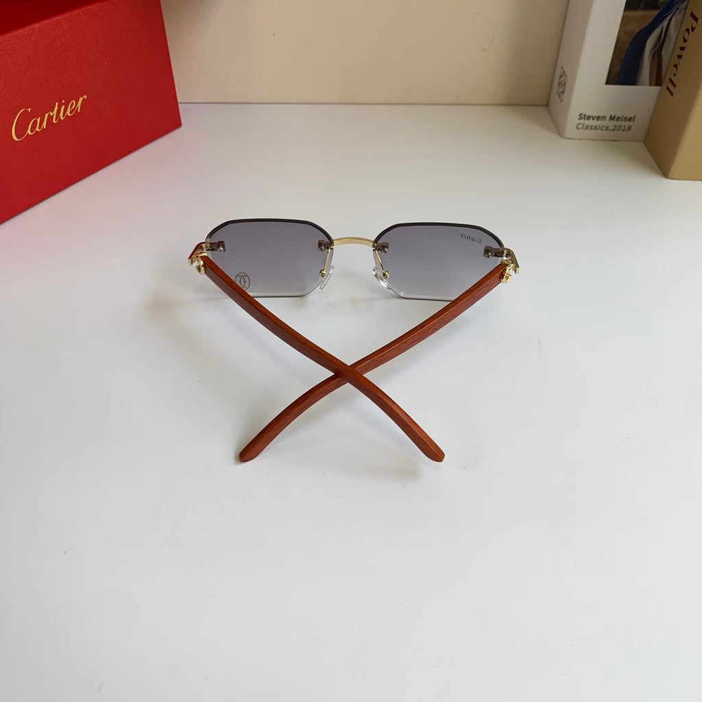Cartier Square Silver Lens Sunglasses for Men & Women - 372301 - detail image 6