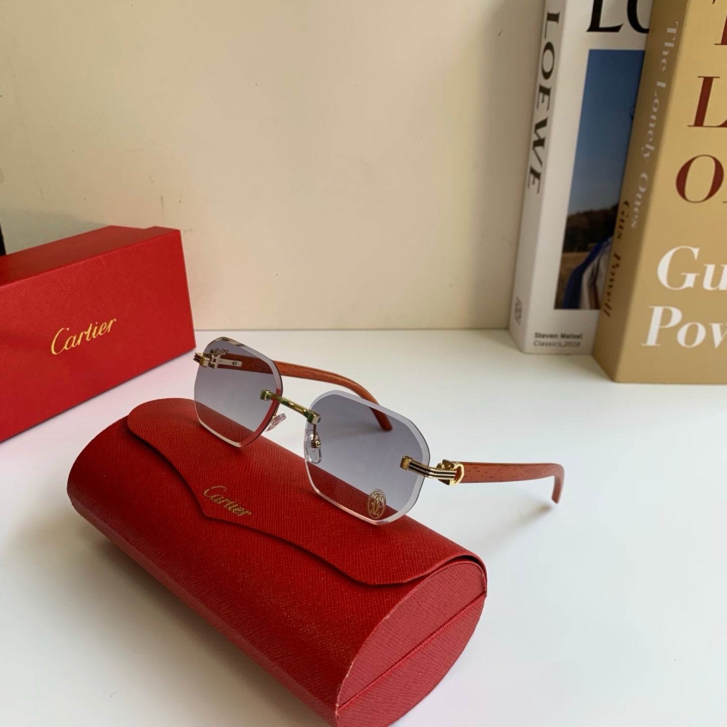 Cartier Square Silver Lens Sunglasses for Men & Women - 372301 - detail image 5