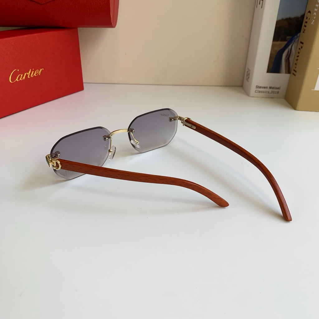 Cartier Square Silver Lens Sunglasses for Men & Women - 372301 - detail image 8