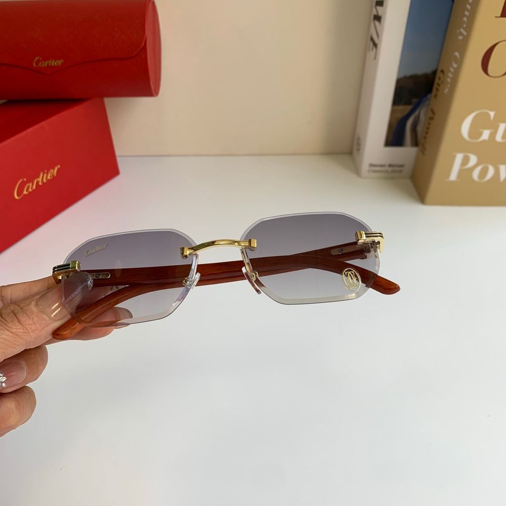 Cartier Square Silver Lens Sunglasses for Men & Women - 372301 - detail image 4