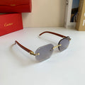 Cartier Square Silver Lens Sunglasses for Men & Women - 372301